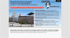 Desktop Screenshot of capitalscrapmetals.com